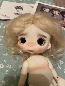 Ppinkydolls Baby Ro with Eyes, Mohair Wig, Faceup, Body Blushing