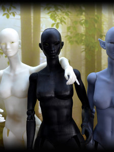 Art Bjd Black Lady, 3d Printed Bjd, 1/6 30cm, Assembled, No Make Up, Diy
