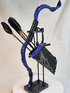 Electric Blue Bow And Quiver Set For 1/3 And 1/4 Bjd