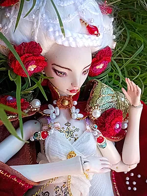 Ooak Porcelain Bjd Art Doll Bluevelvet Lapis Daughter Of The Moon