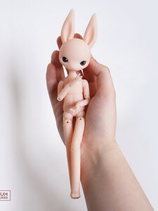 Blank Bjd Art Doll (+ Pair Of Eyes) Bunny Rabbit Beige