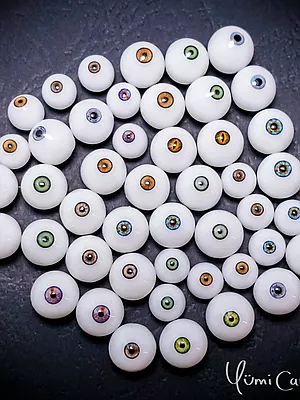 Glass Bjd Eyes With Photo Iris