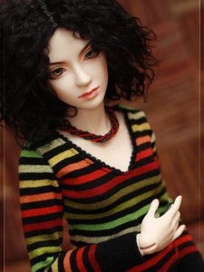 Black/rainbow Longsleeve For 60-65 Cm Dolls